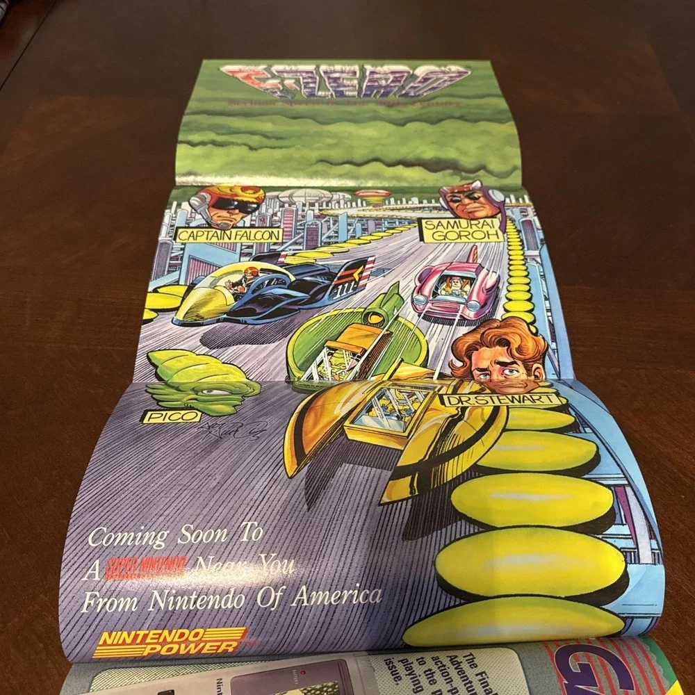 Nintendo Power Magazine Volume 28‎ Super Mario World W/ F-Zero Poster